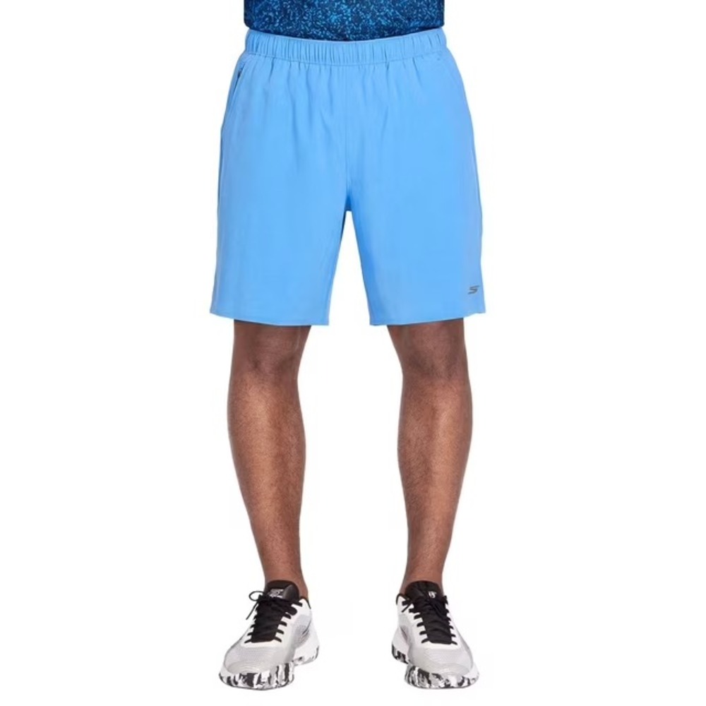 Skechers Mens Performance SWIFTWEAVE 2-in-1 Shorts Blue 7 Inch Inseam Size L